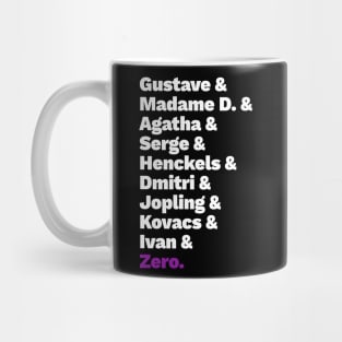 Grand Budapest List Mug